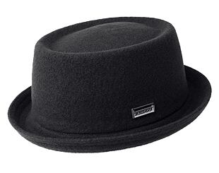 Vlněný klobouk Kangol Wool Mowbray K1928ST-BK001 Black