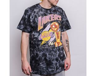 Triko Mitchell & Ness Champions Tie Dye Tee Los Angeles Lakers Black