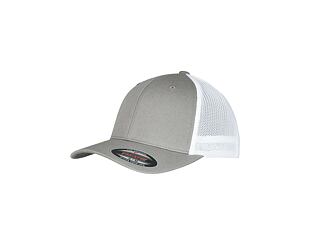 Kšiltovka Yupoong Trucker Recycled Mesh Grey/White 6511RM Flexfit Trucker Recycled