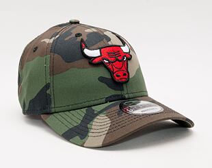 Kšiltovka New Era 9FORTY NBA Camo Chicago Bulls Strapback Woodland Camo