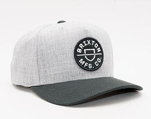 Kšiltovka Brixton Crest C MP Snapback Grey / Black