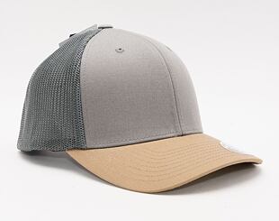 Kšiltovka Yupoong 110 Trucker Earth Tones Grey/Brown