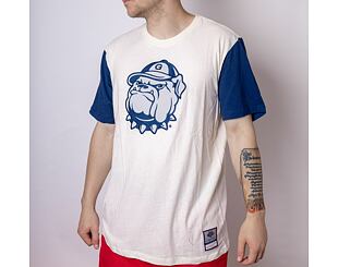 Triko Mitchell & Ness Georgetown University Color Blocked S/S Tee Cream