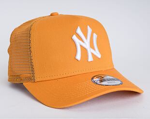 Dětská kšiltovka New Era 9FORTY Kids A-Frame Trucker MLB Tonal Mesh New York Yankees Tangerine