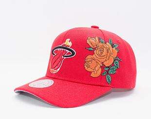 Kšiltovka Mitchell & Ness Secondary Roses Pro Snapback Hwc Miami Heat Red