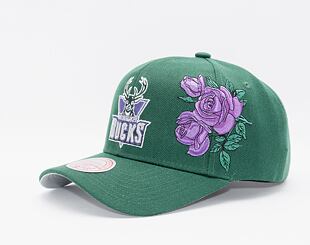 Kšiltovka Mitchell & Ness Secondary Roses Pro Snapback Hwc Milwaukee Bucks Green