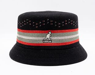 Klobouk Kangol Slick Stripe Bin Black