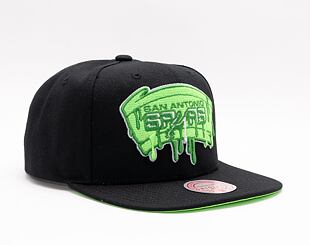 Kšiltovka Mitchell & Ness SLIME DRIP SNAPBACK HWC San Antonio Spurs Black