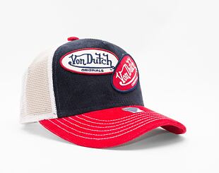 Kšiltovka Von Dutch Russel Trucker Corduroy Navy/White