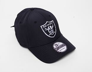 Kšiltovka New Era 9FORTY Black and White Las Vegas Raiders Strapback Black
