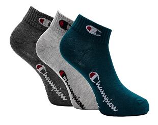 Ponožky Champion 3pk Quarter Socks TEL/OXGM/CCOM