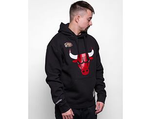 Mikina Mitchell & Ness NBA Team Logo Hoody Chicago Bulls Black