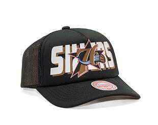 Kšiltovka Mitchell & Ness NBA Billboard Trucker Snapback Hwc Philadelphia 76Ers Black