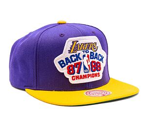 Kšiltovka Mitchell & Ness NBA Lakers B2B Snapback Hwc Los Angeles Lakers PURPLE  / YELLOW