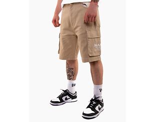 Kraťasy Karl Kani Small Signature Washed Cargo Shorts taupe