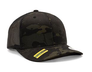 Kšiltovka Yupoong Retro Trucker Multicam® Black Multicam