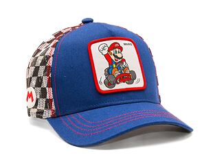 Kšiltovka Capslab Mario Kart - Mario Blue/Red/Checkered