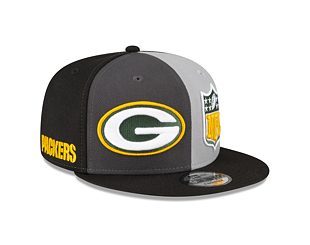 Kšiltovka New Era 9FIFTY NFL Sideline 23 Green Bay Packers Graphite