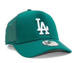 Kšiltovka New Era 9FORTY A-Frame Trucker MLB League Essential Los Angeles Dodgers Malachite / White