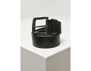 Pásek Urban Classics Recycled Imitation Leather Belt - Black