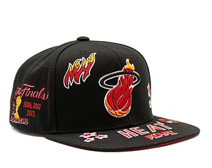 Kšiltovka Mitchell & Ness All Out Snapback Hwc NBA MIAMI HEAT Black