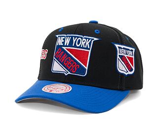 Kšiltovka Mitchell & Ness Overbite Pro Snapback Vntg New York Rangers Black