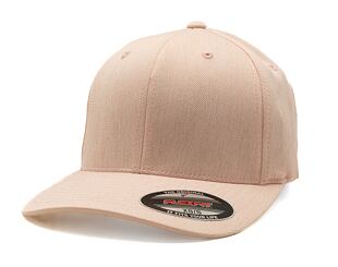 Kšiltovka Yupoong Flexfit Pastel Melange Cap Peach