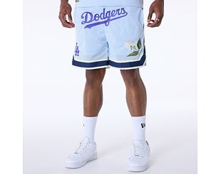 Kraťasy New Era - MLB Floral Mesh - LA Dodgers - Pastel Blue