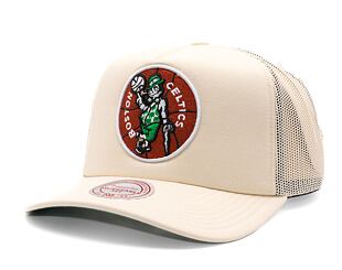 Kšiltovka Mitchell & Ness - Boston Celtics - Evergreen Trucker Hwc - Off White