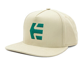 Kšiltovka Etnies - Icon Snapback - Tan/Green