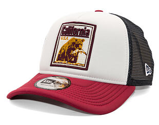 Kšiltovka New Era - Branded Graphic Patch 9FORTY Trucker - White / Cherry