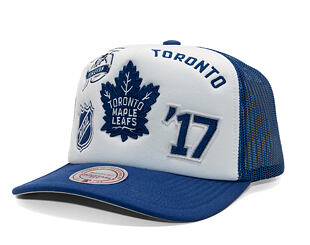 Kšiltovka Mitchell & Ness - Gridlock Trucker - Toronto Maple Leafs - White