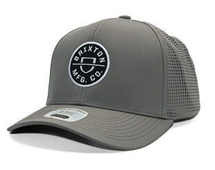 Kšiltovka Brixton - Crest X Mp Snapback - Grey/Grey