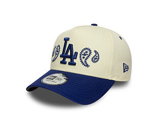 Kšiltovka New Era - MLB Paisley Bandana 9FORTY A-Frame - LA Dodgers - Cream / Dark Royal