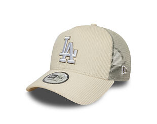 Kšiltovka New Era - MLB Seasonal Cord 9FORTY Trucker - LA Dodgers - Cream