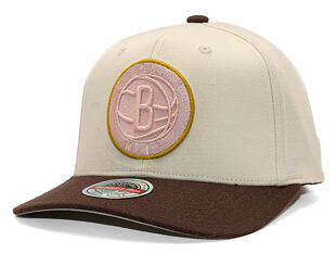 Kšiltovka Mitchell & Ness - Blush Sand Classic Red - Brooklyn Nets - Sand/Brown