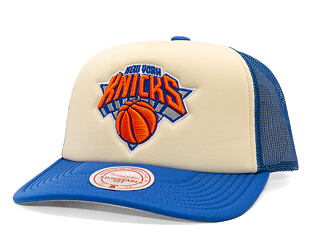 Kšiltovka Mitchell & Ness - NBA Vintage Block Trucker - New York Knicks - Cream