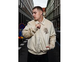 Bunda Karl Kani - Legacy Faux Suede Bowling Jacket - Beige