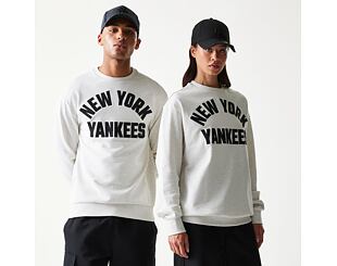 Mikina New Era - MLB Graphic Oversized Crewneck - NY Yankees - Heather Grey