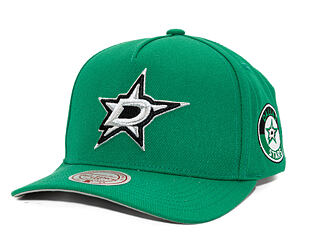 Kšiltovka Mitchell & Ness - Dallas Stars - Double Clutch Pro Snapback - Green