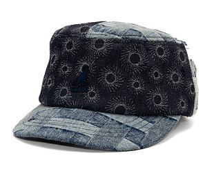 Kšiltovka Kangol - TRENDS PACK - Denim Mashup Army Cap - Blue Picnic
