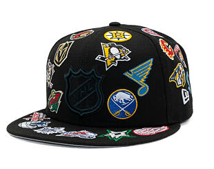 Kšiltovka New Era - NHL All Over Logo 59FIFTY - Black