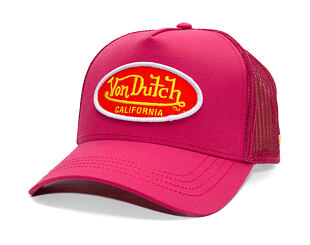 Kšiltovka Von Dutch - Trucker - Cali Patch Heat Wave Pink/Red