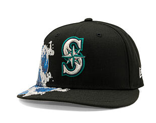 Kšiltovka New Era - MLB "Tidal Wave" 59FIFTY - Seattle Mariners - Black