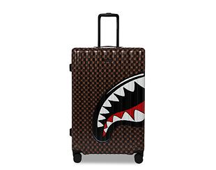 Kufr Sprayground - Sharks In Paris Wtf Bubble Brown Check Full-Size Luggage