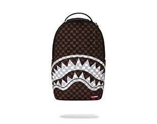 Batoh Sprayground - Brown And Cream Drip Check Shark Backpack