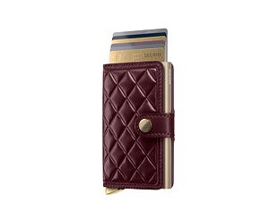 Peněženka Secrid - Miniwallet Emboss Diamond Premium - Bordeaux
