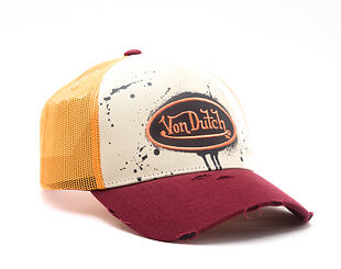 Kšiltovka Von Dutch - Baseball - Print & Embroidery - Red / Yellow