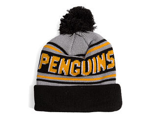Kulich New Era - NHL Evergreen Wordmark Pom Medium Knit - Pittsburgh Penguins - Team Color