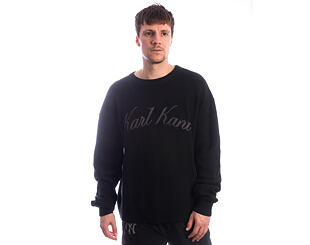 Mikina Karl Kani - KK Script Knit Oversized Crew - Black